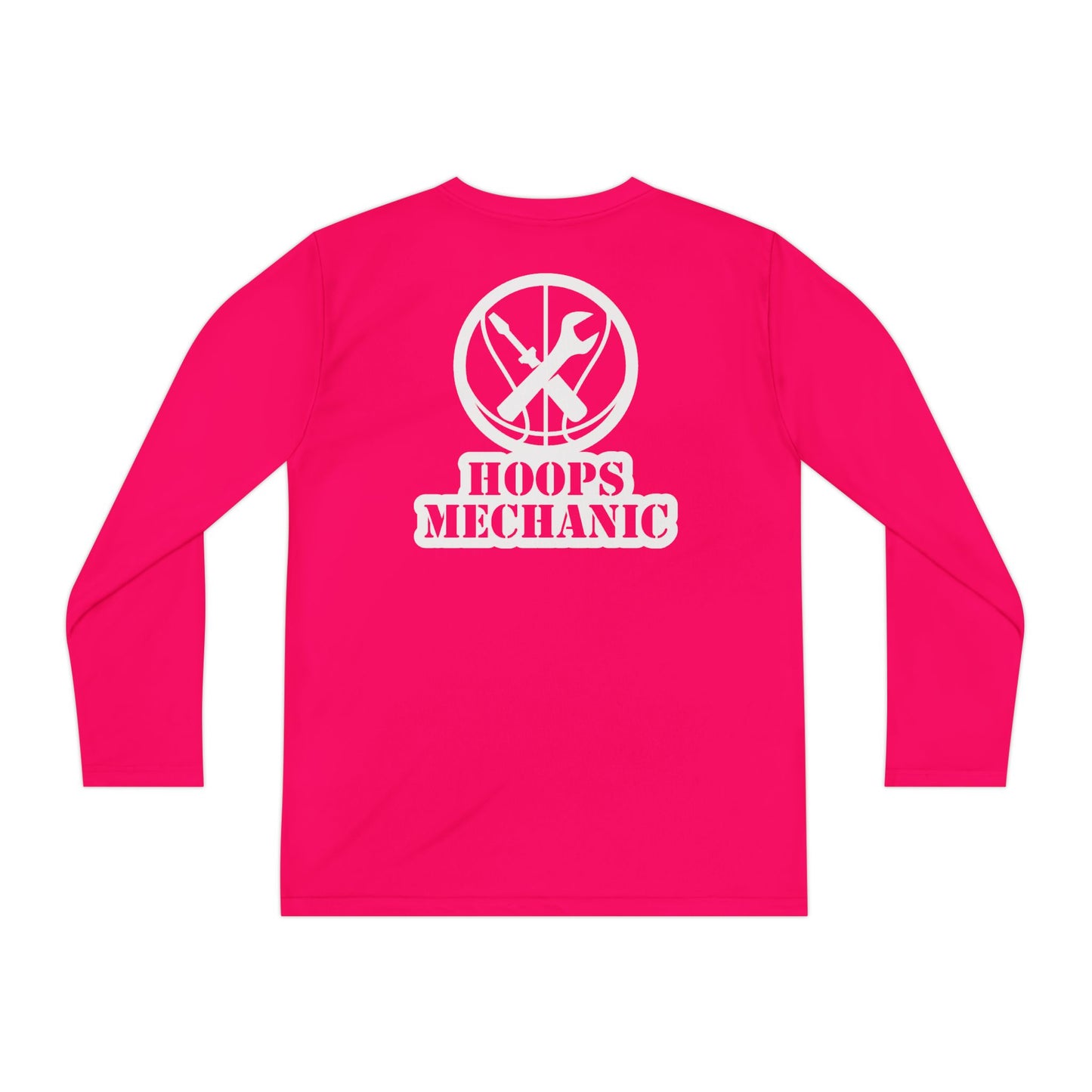 Hoops Mechanic Youth LS Double Logo Tee