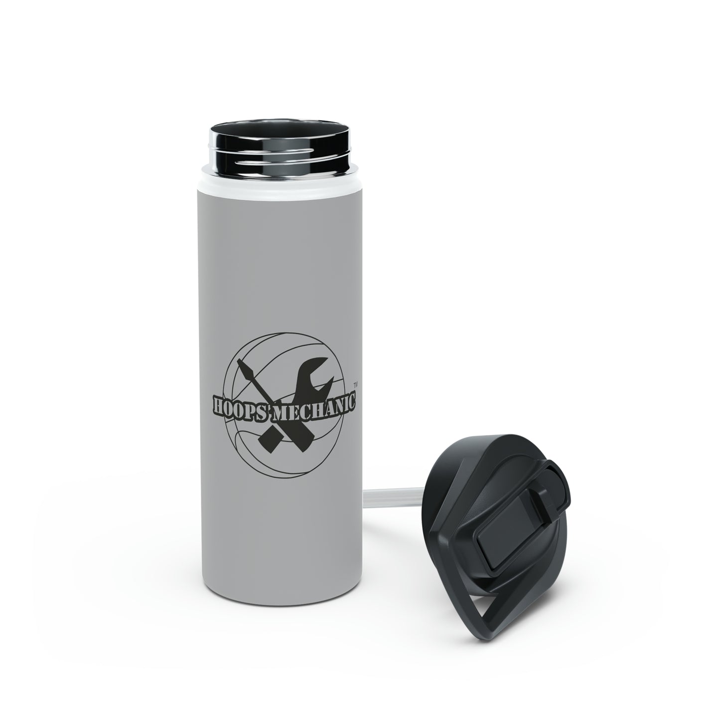 Grey Stainless Steel Water Bottle (3 Sizes)