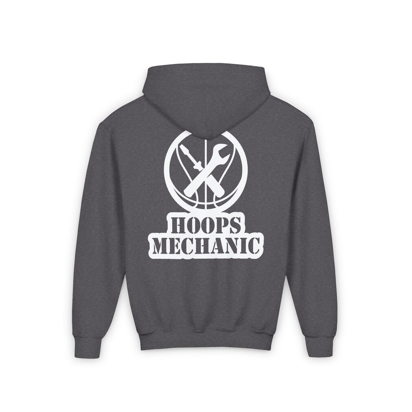 Hoops Mechanic Youth Double Logo Basketball Hoodie