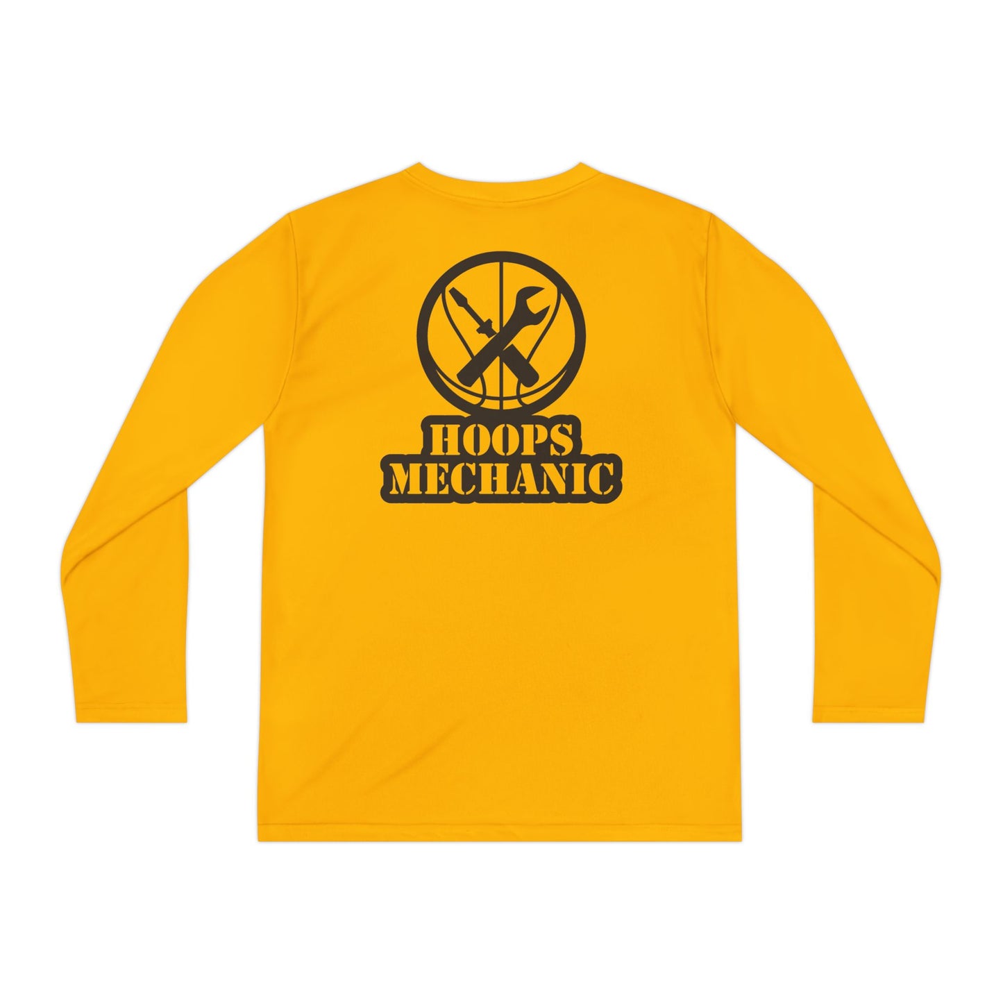 Hoops Mechanic Youth LS Double Logo Tee