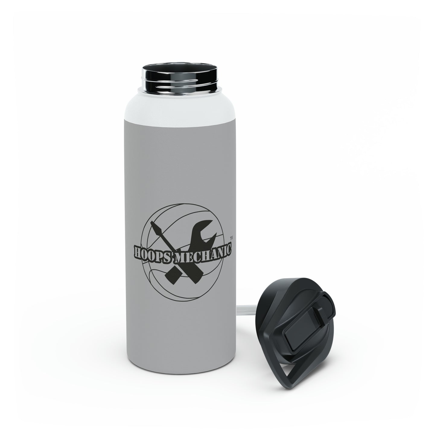 Grey Stainless Steel Water Bottle (3 Sizes)