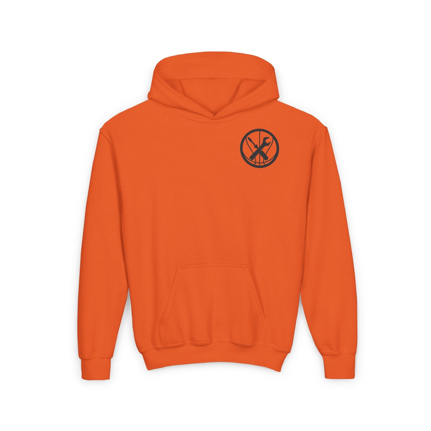 Hoops Mechanic Youth Double Logo Basketball Hoodie