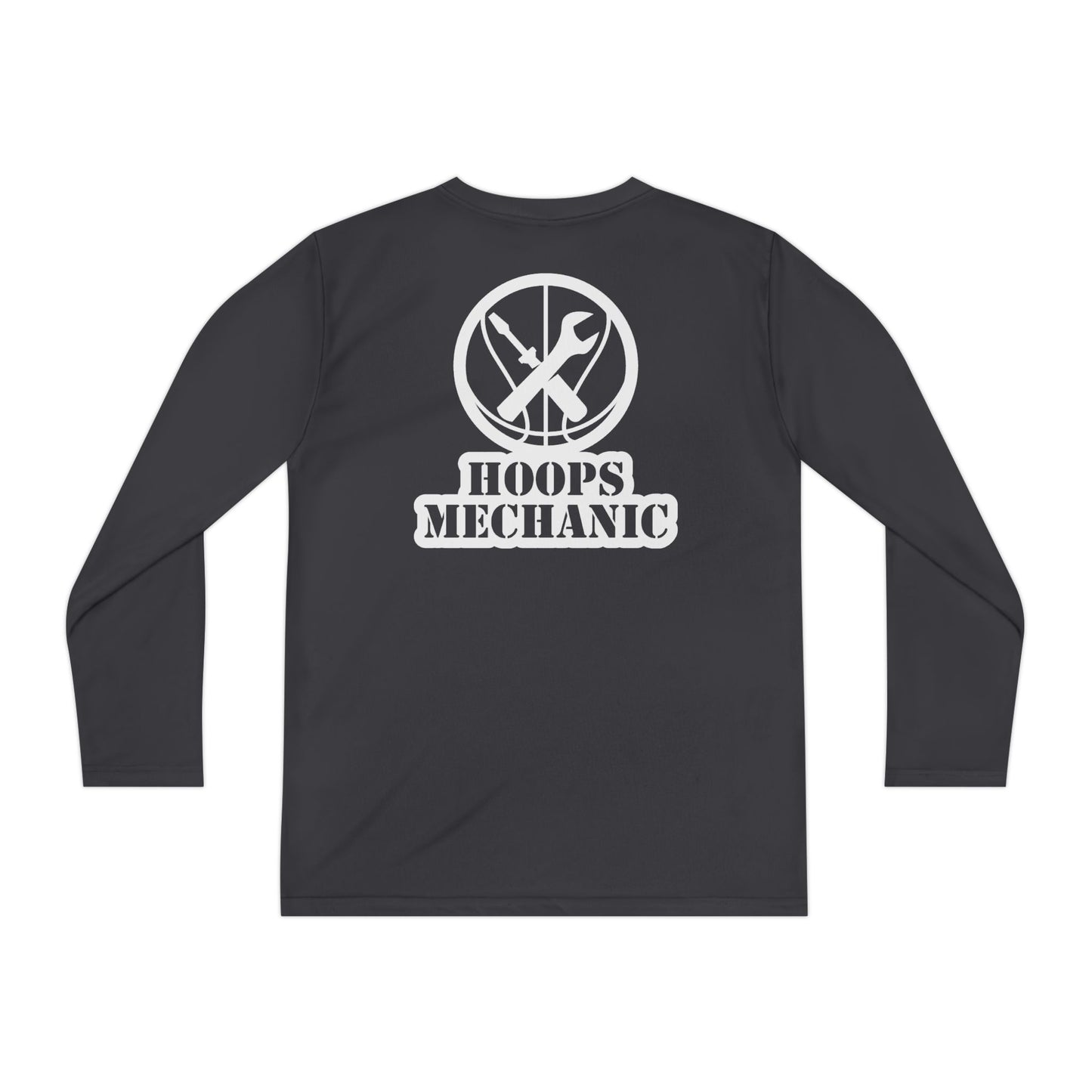 Hoops Mechanic Youth LS Double Logo Tee