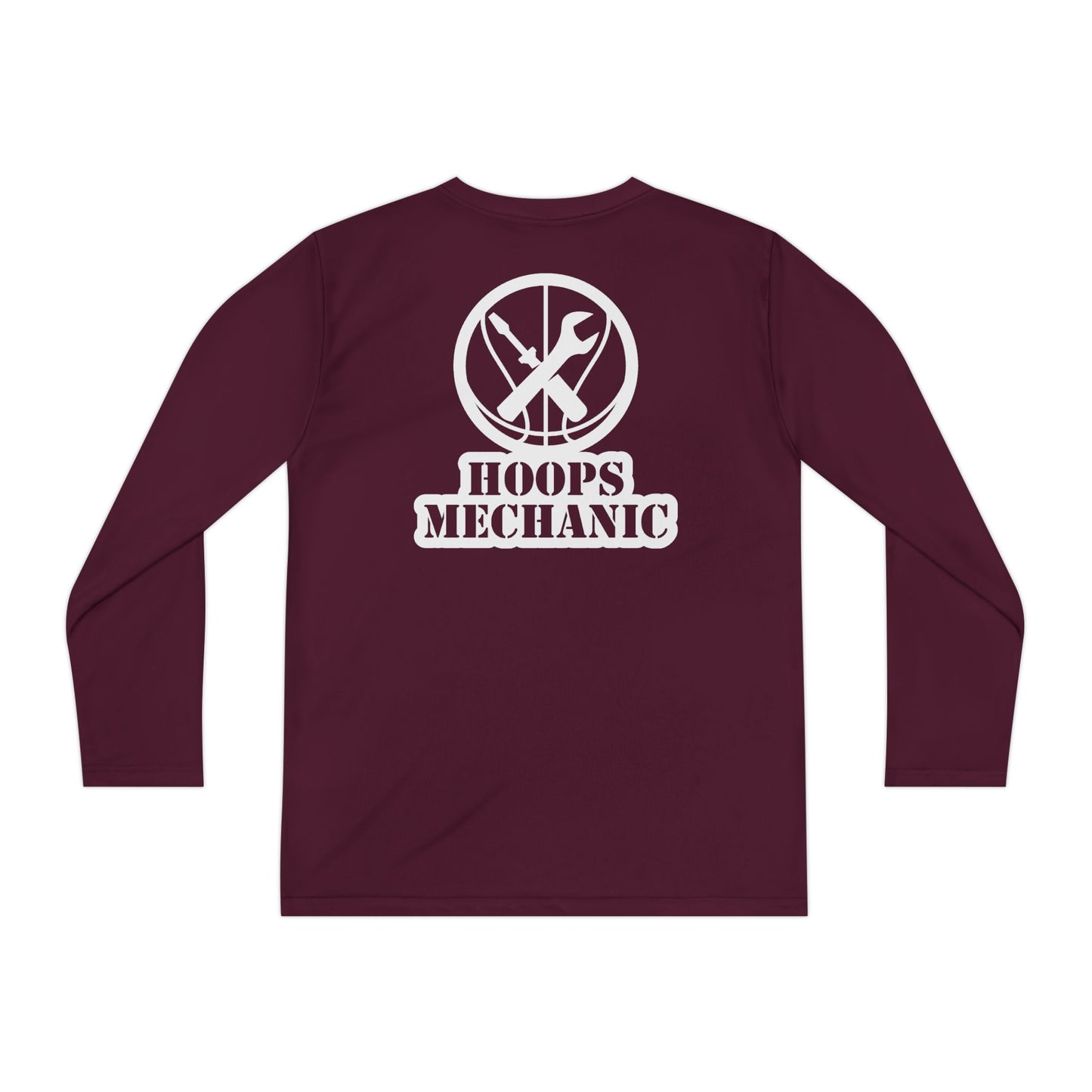 Hoops Mechanic Youth LS Double Logo Tee