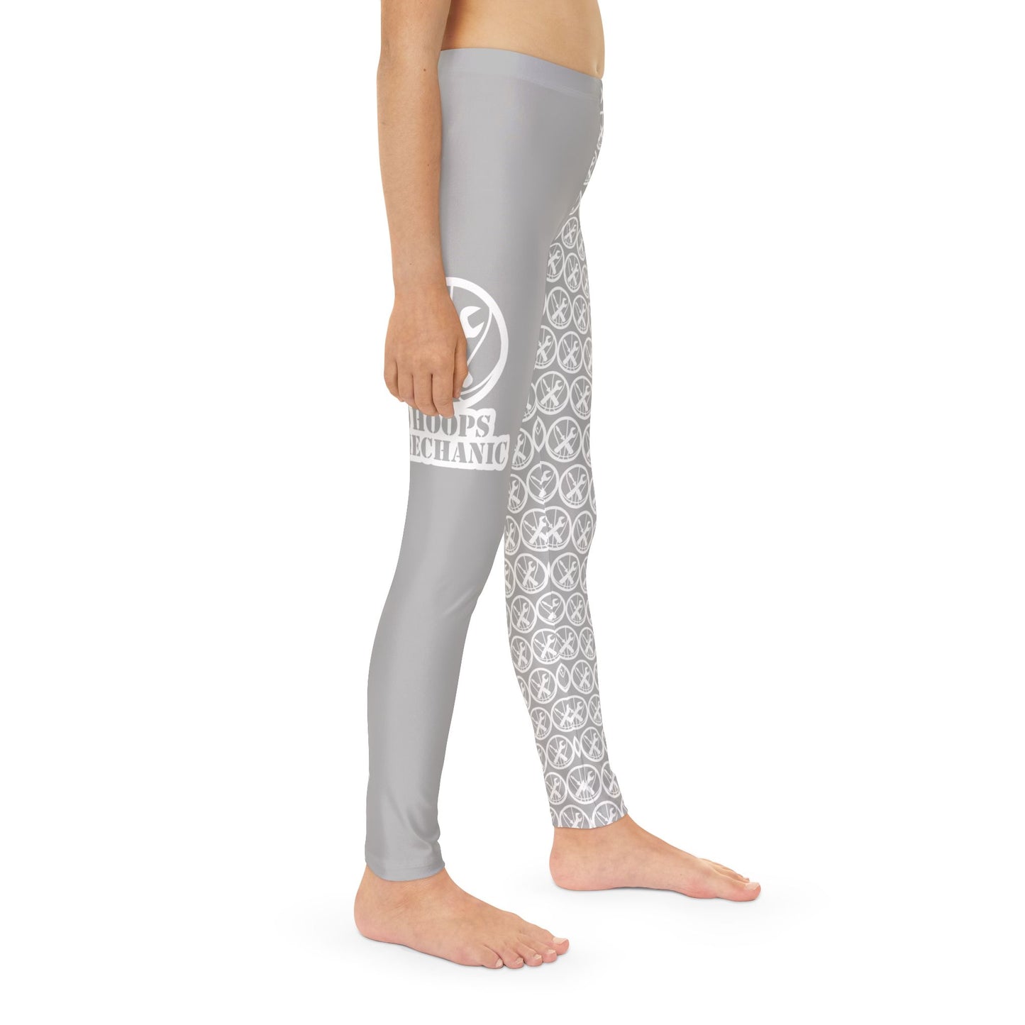 Hoops Mechanic Youth Logo Full-Length Leggings