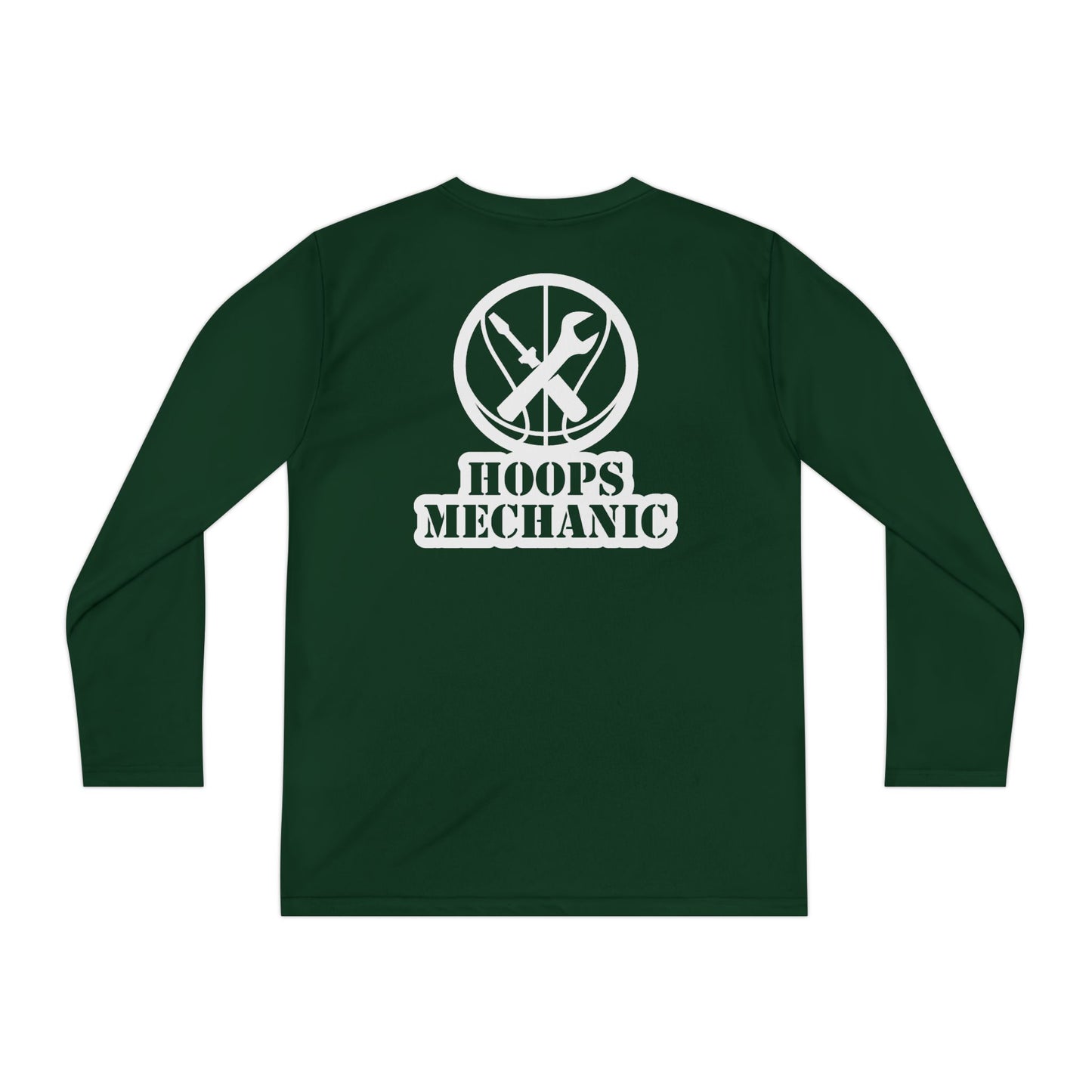 Hoops Mechanic Youth LS Double Logo Tee