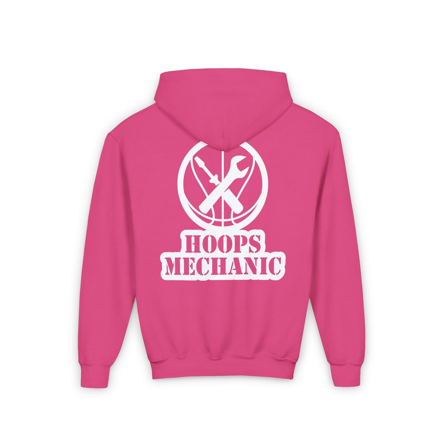 Hoops Mechanic Youth Double Logo Basketball Hoodie