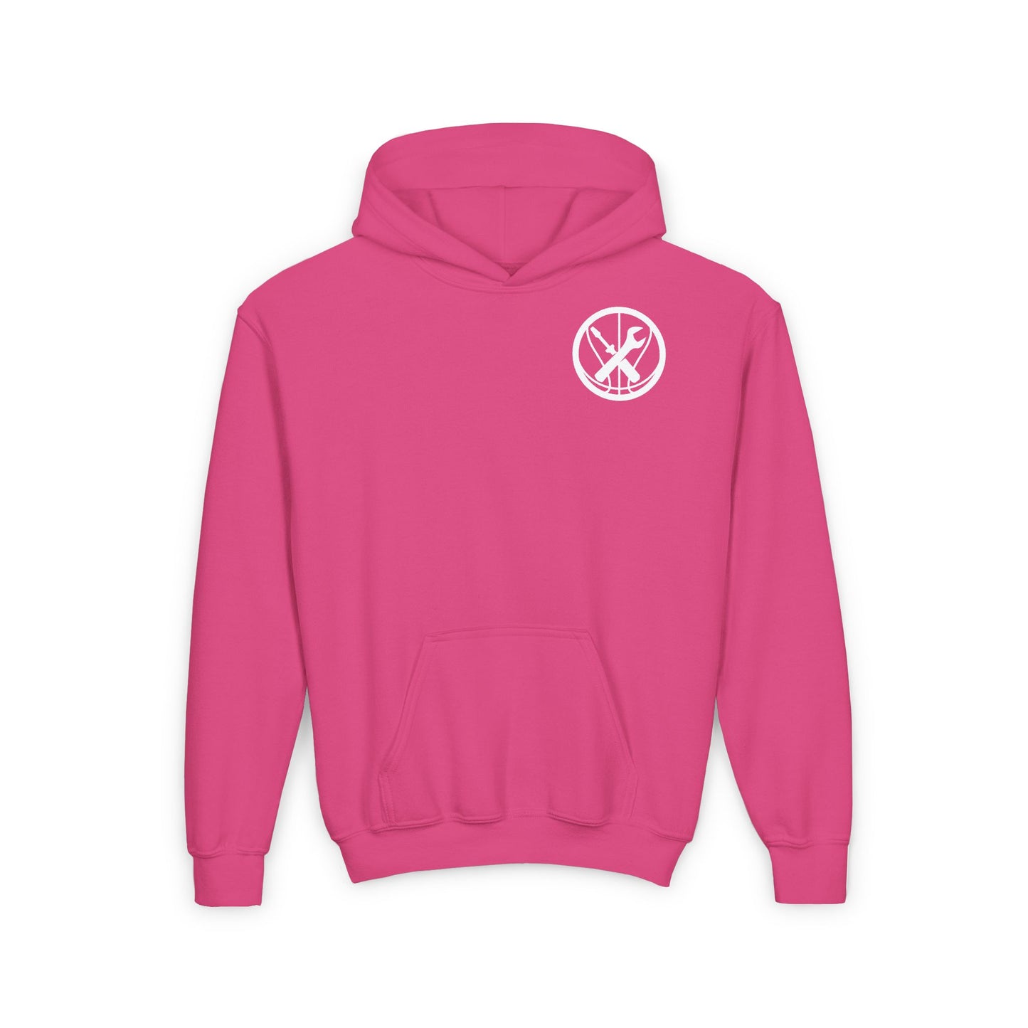 Hoops Mechanic Youth Double Logo Basketball Hoodie