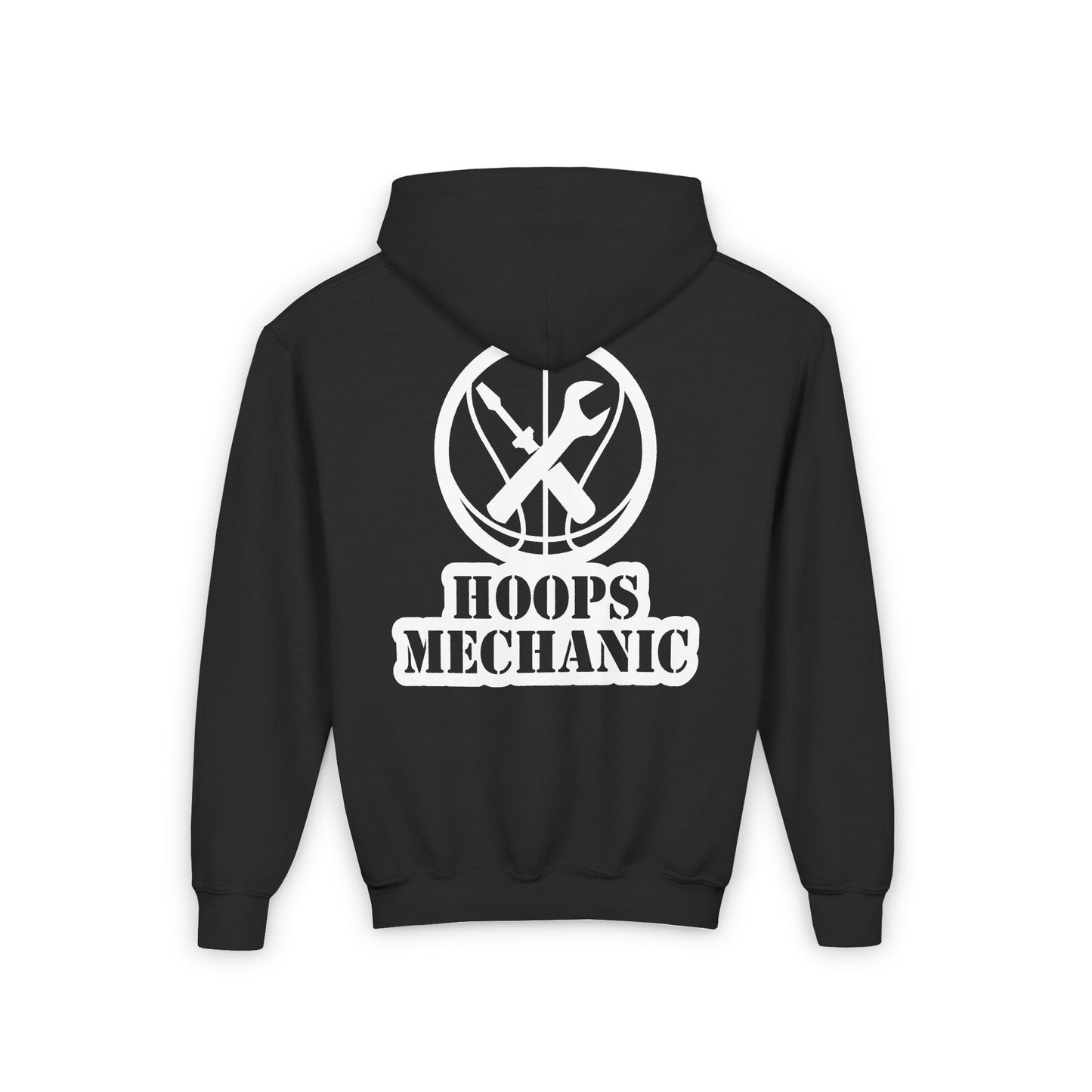 Hoops Mechanic Youth Double Logo Basketball Hoodie
