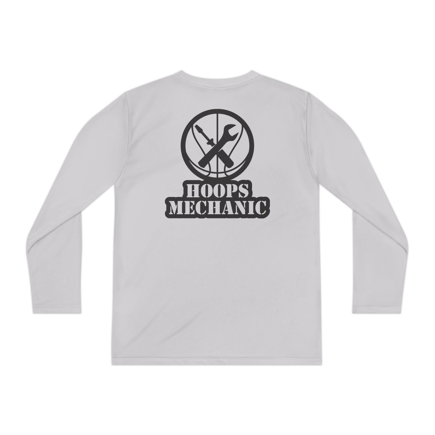 Hoops Mechanic Youth LS Double Logo Tee