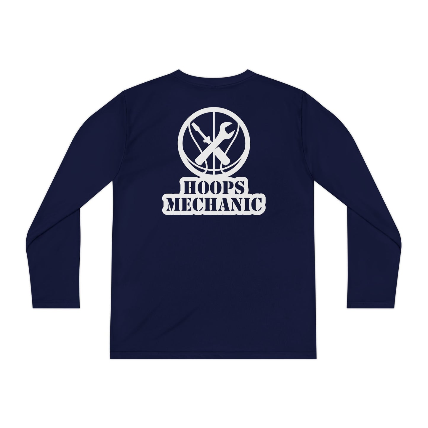 Hoops Mechanic Youth LS Double Logo Tee
