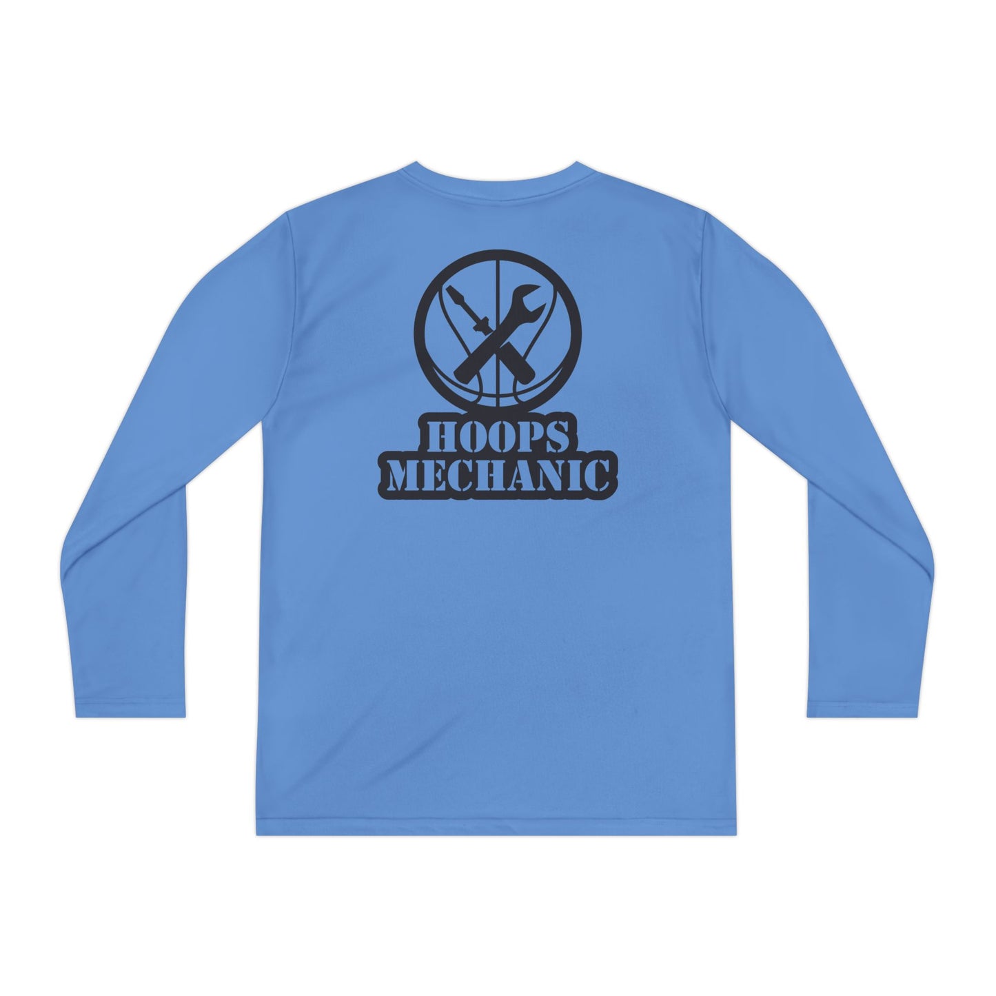 Hoops Mechanic Youth LS Double Logo Tee