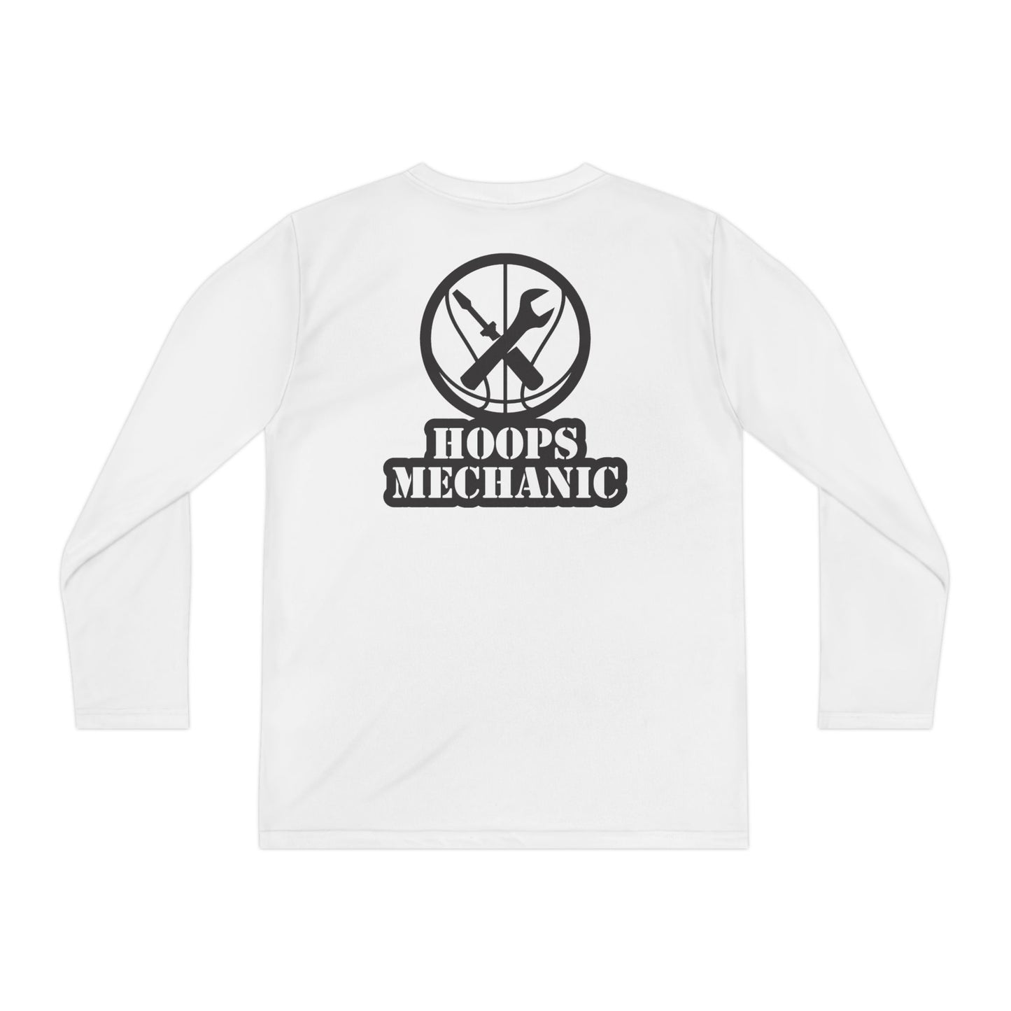 Hoops Mechanic Youth LS Double Logo Tee