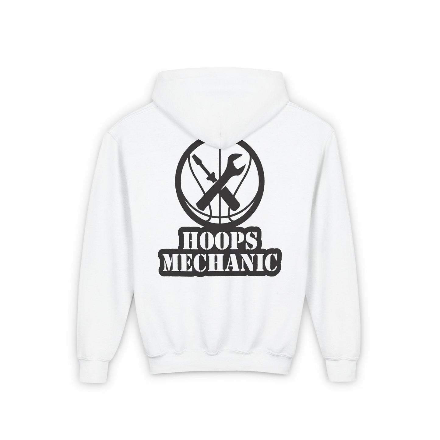 Hoops Mechanic Youth Double Logo Basketball Hoodie