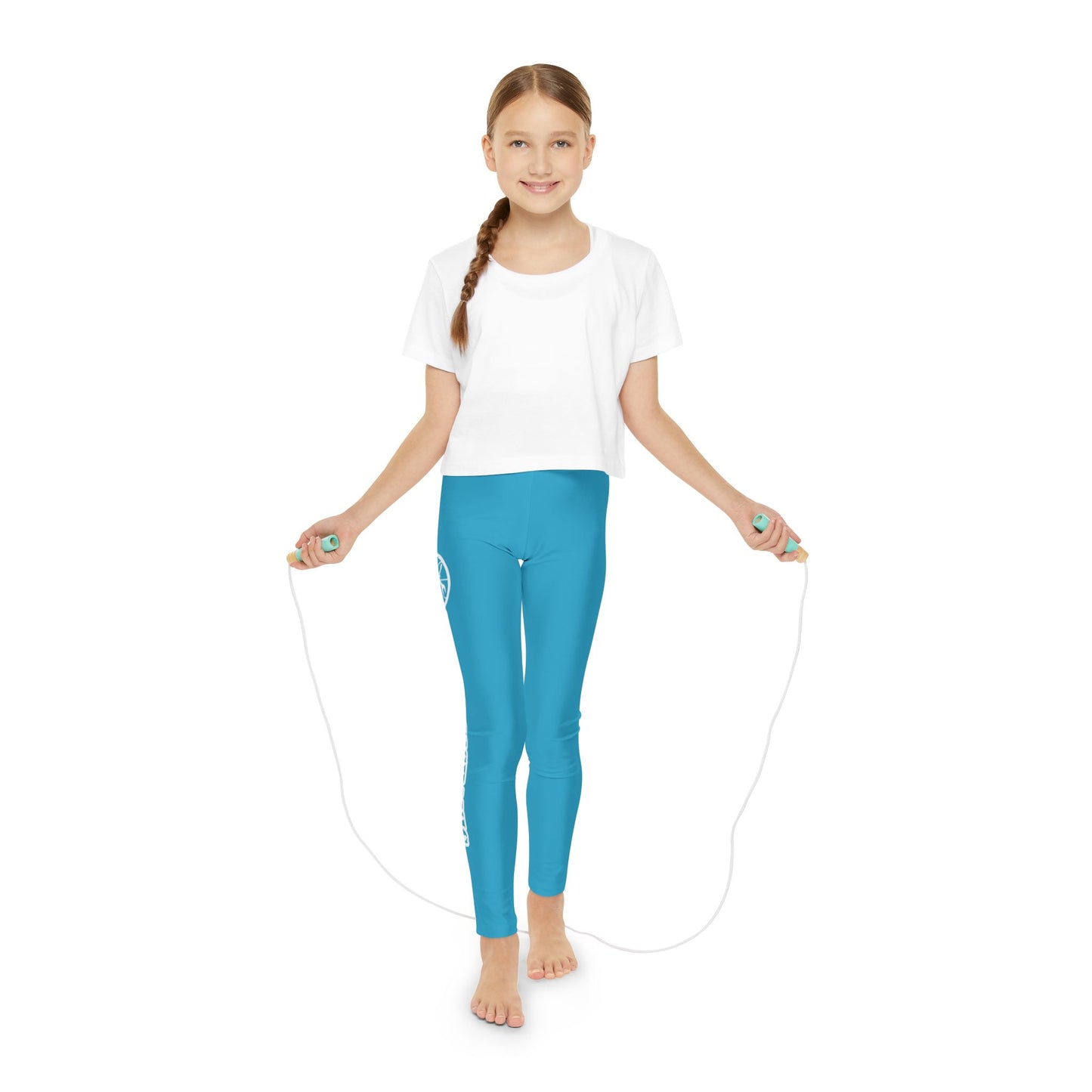 Hoops Mechanic Youth Turquoise Full-Length Leggings