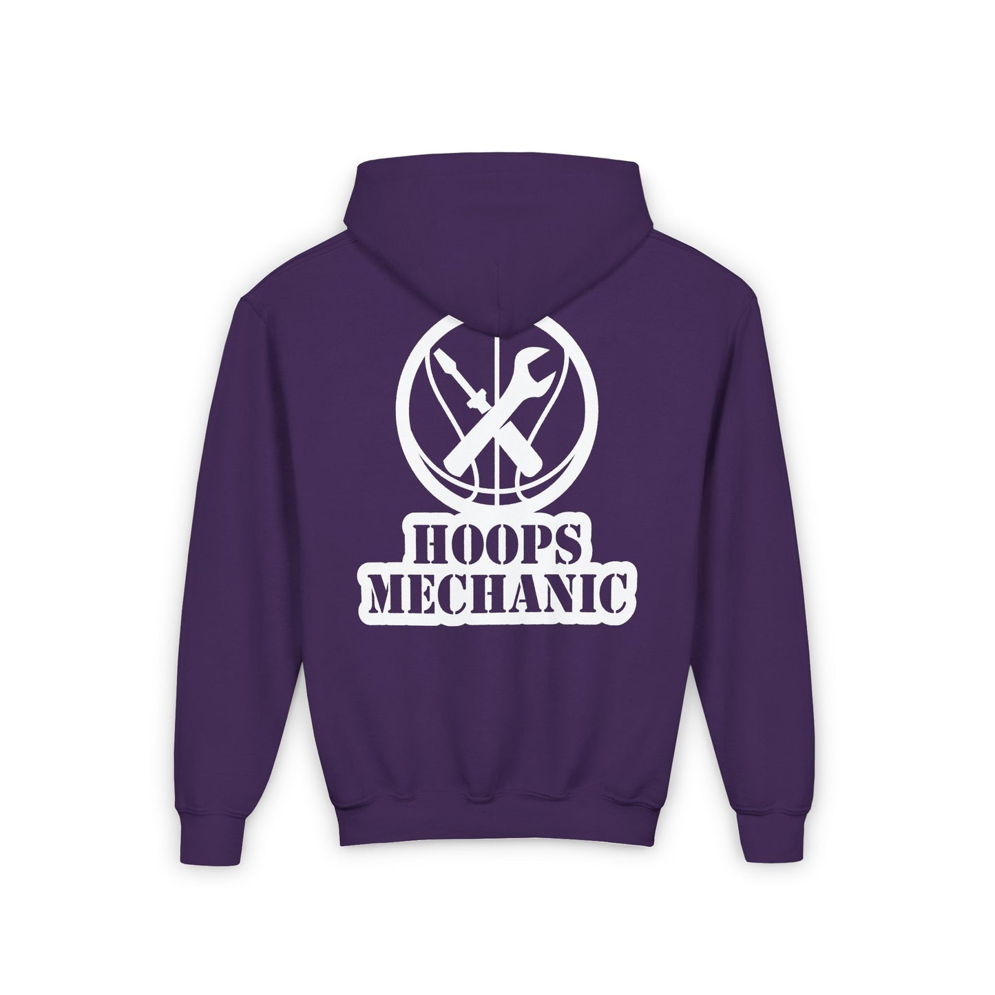 Hoops Mechanic Youth Double Logo Basketball Hoodie
