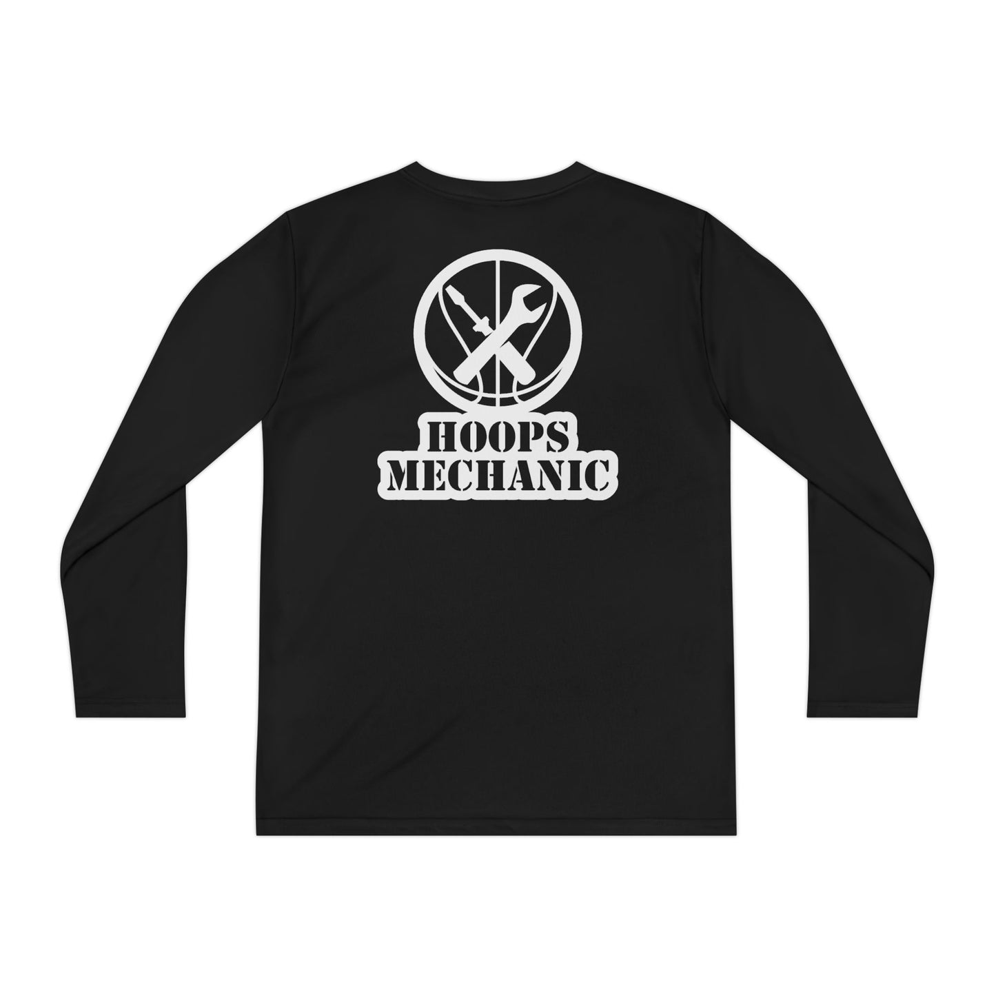 Hoops Mechanic Youth LS Double Logo Tee
