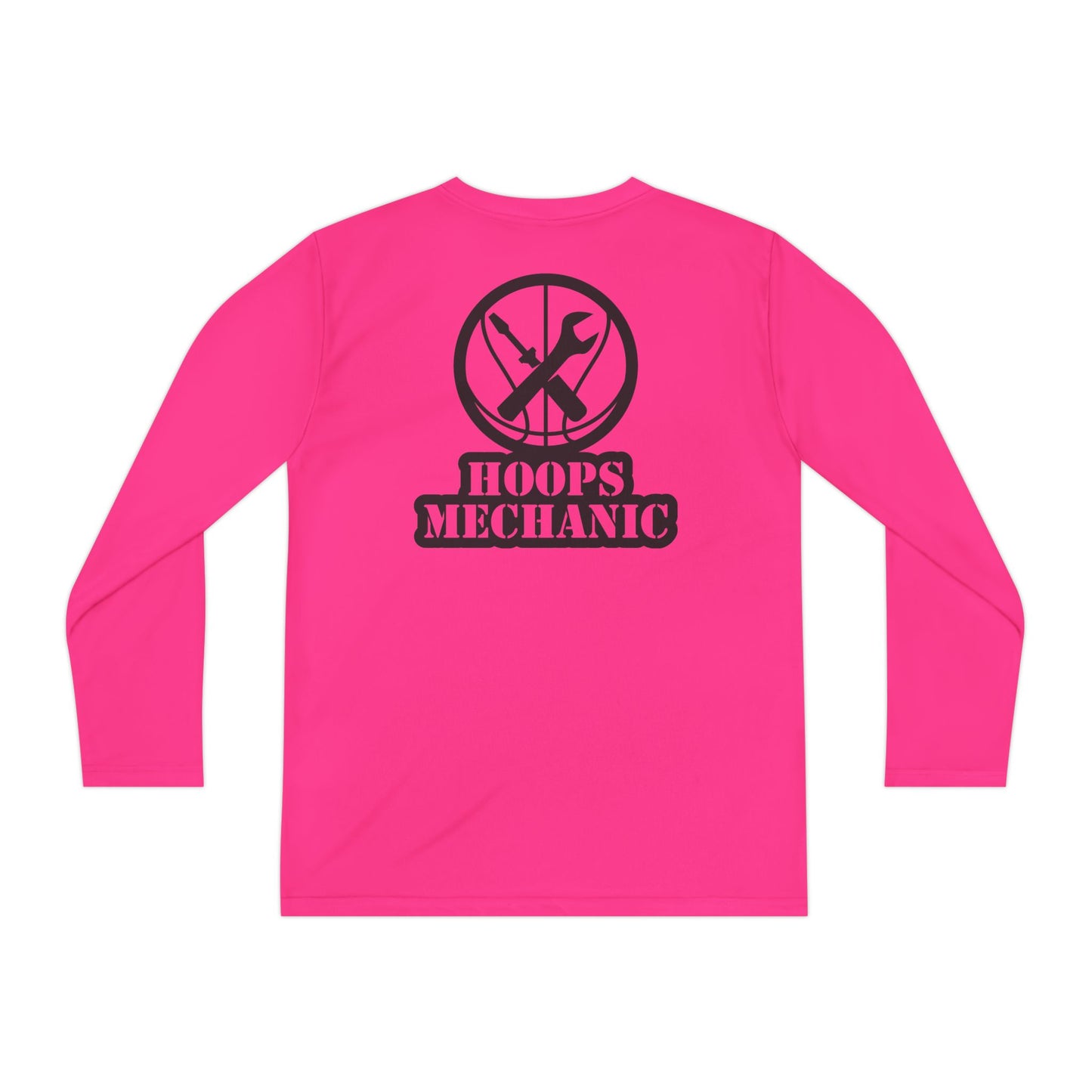 Hoops Mechanic Youth LS Double Logo Tee