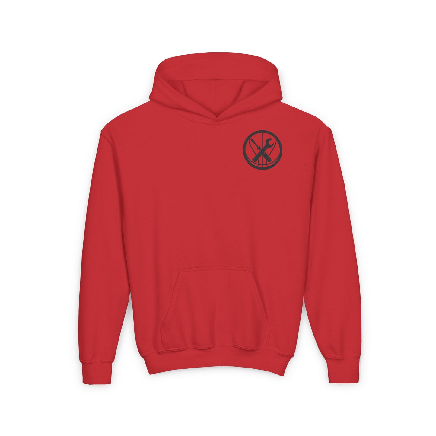 Hoops Mechanic Youth Double Logo Basketball Hoodie