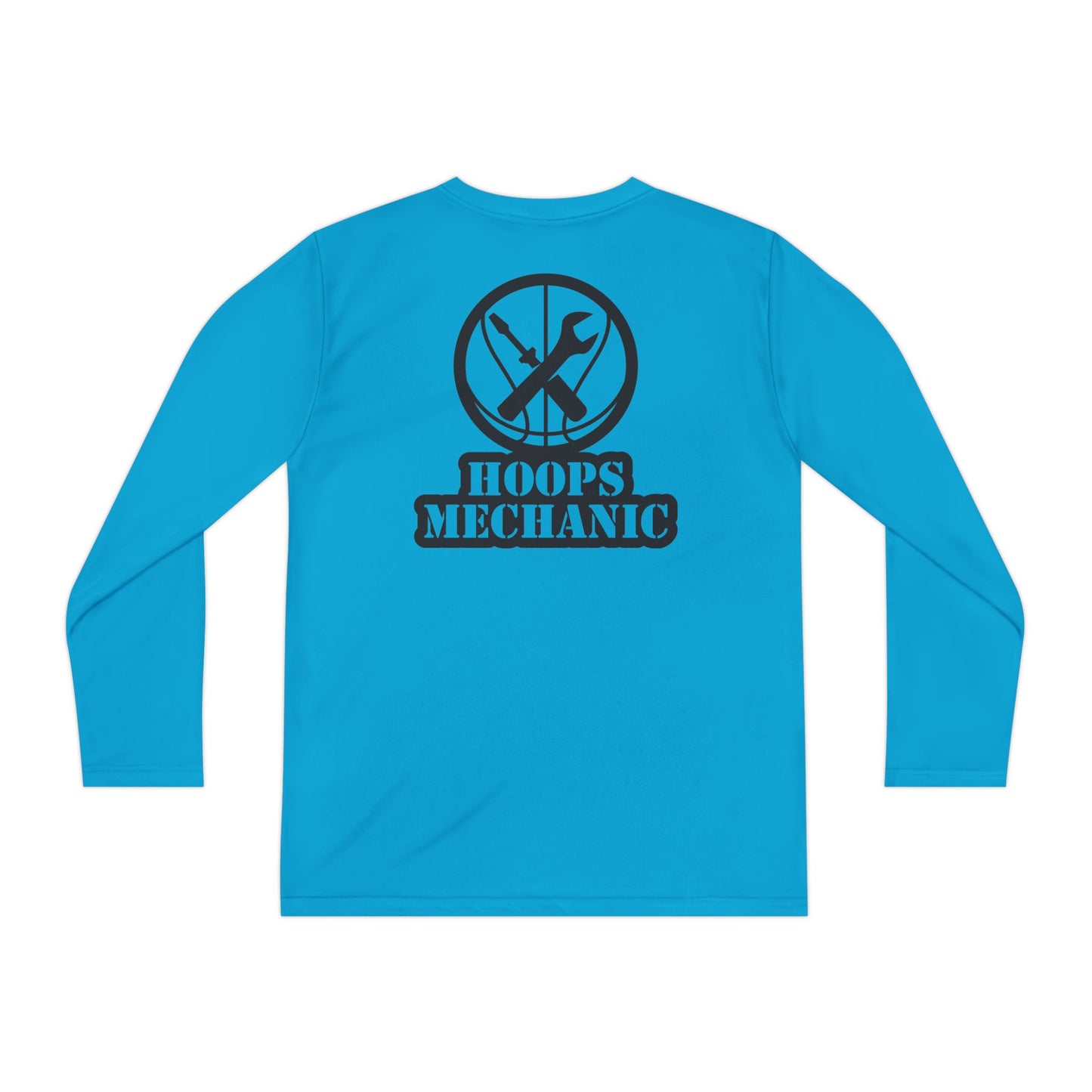 Hoops Mechanic Youth LS Double Logo Tee