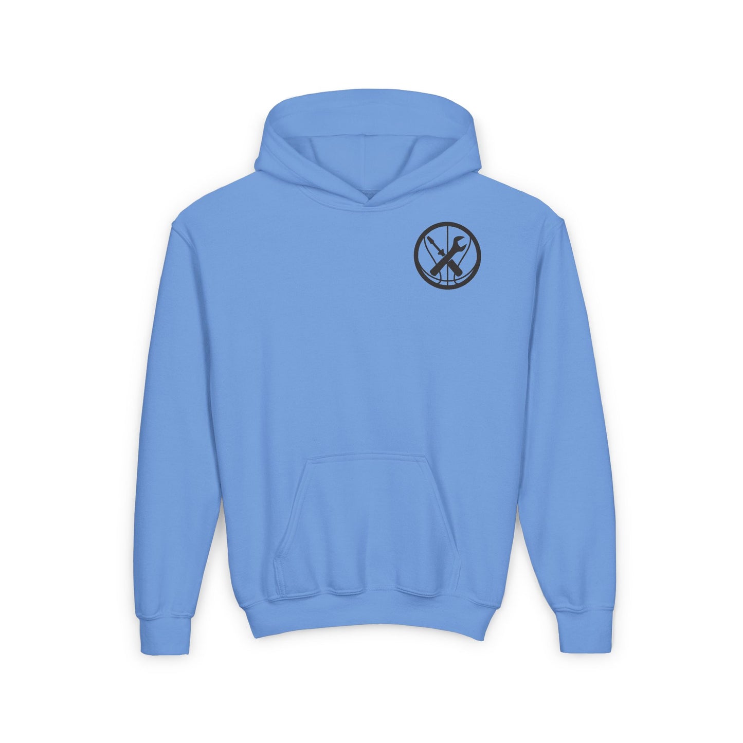 Hoops Mechanic Youth Double Logo Basketball Hoodie