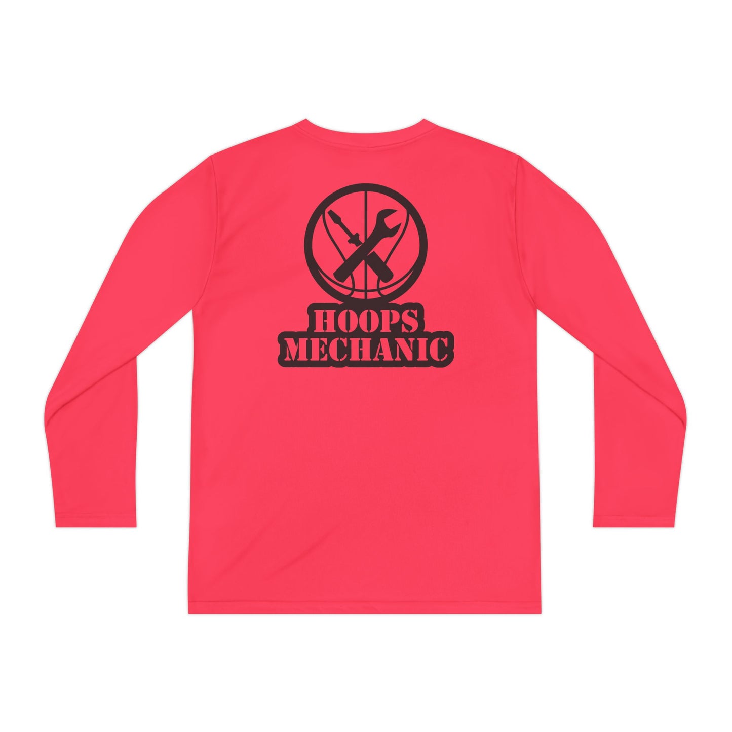 Hoops Mechanic Youth LS Double Logo Tee