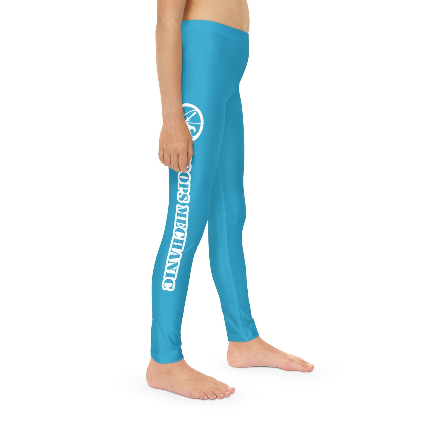 Hoops Mechanic Youth Turquoise Full-Length Leggings