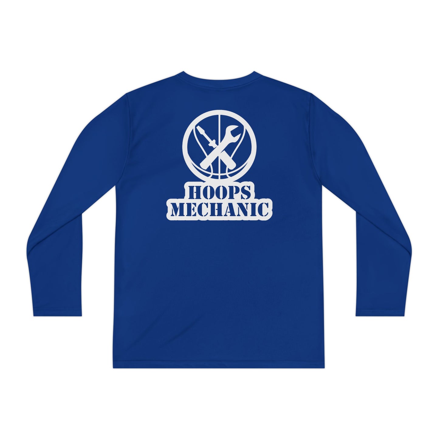 Hoops Mechanic Youth LS Double Logo Tee