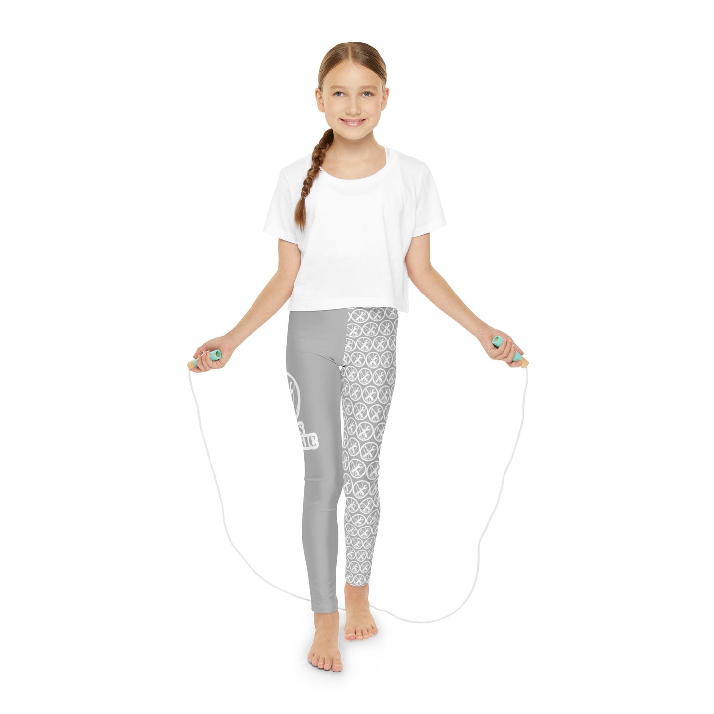 Hoops Mechanic Youth Logo Full-Length Leggings