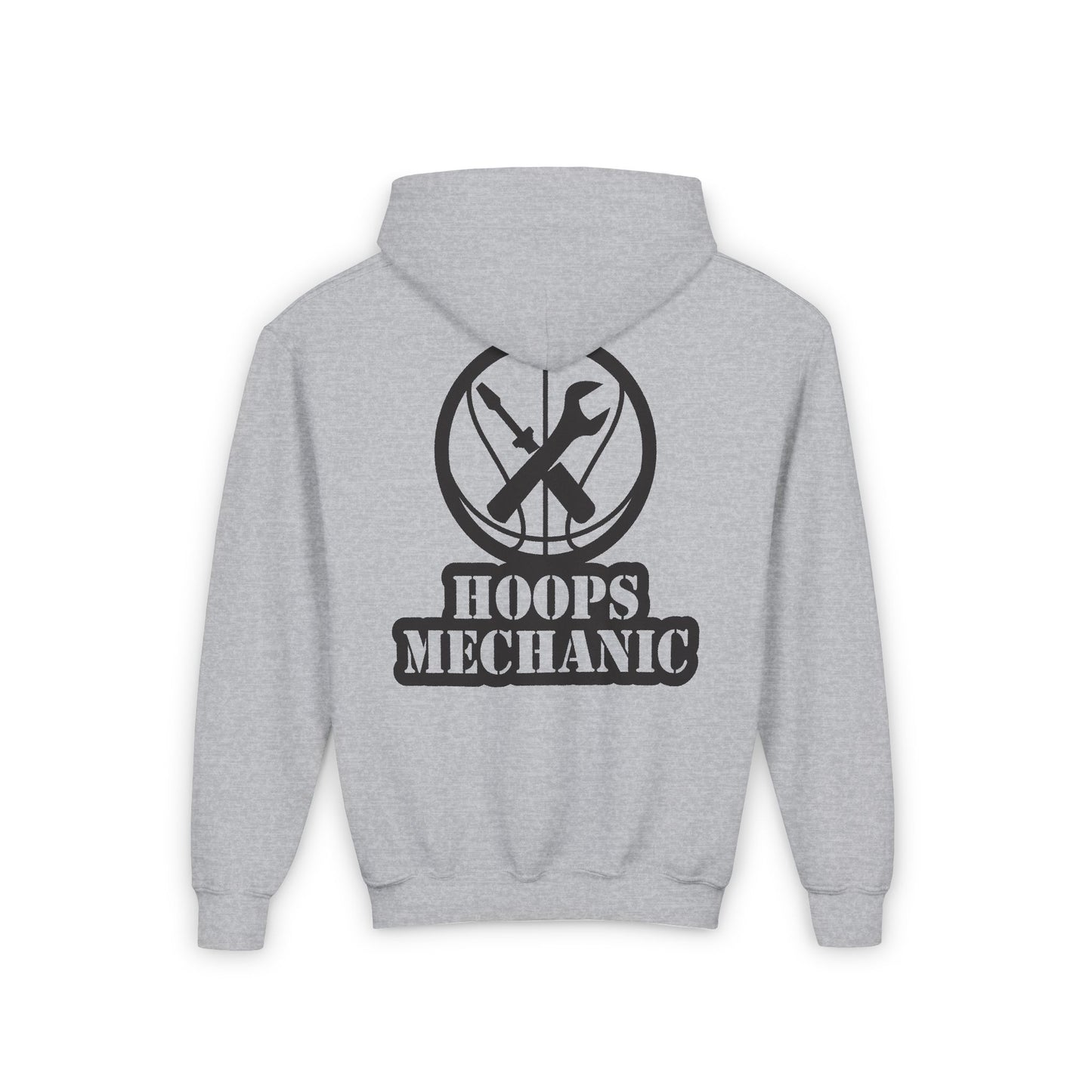 Hoops Mechanic Youth Double Logo Basketball Hoodie