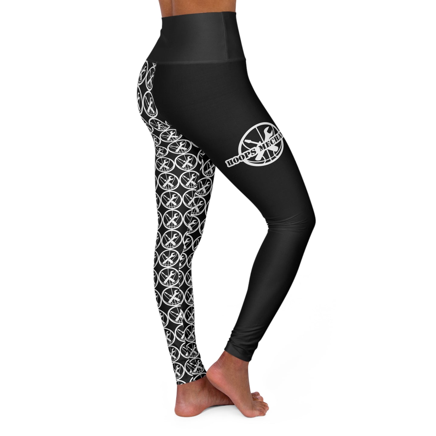 Hoops Mechanic Black High Waisted Yoga Leggings