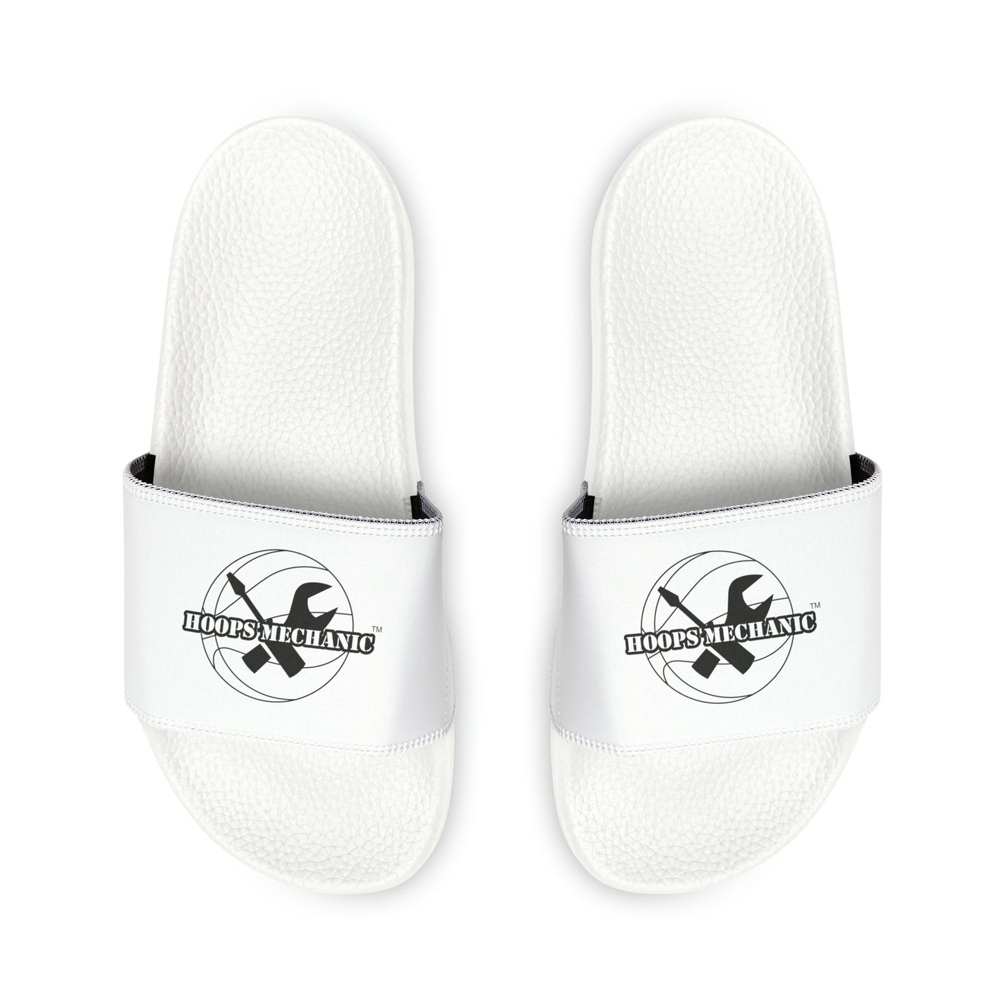Hoops Mechanic Men's White PU Slide Sandals