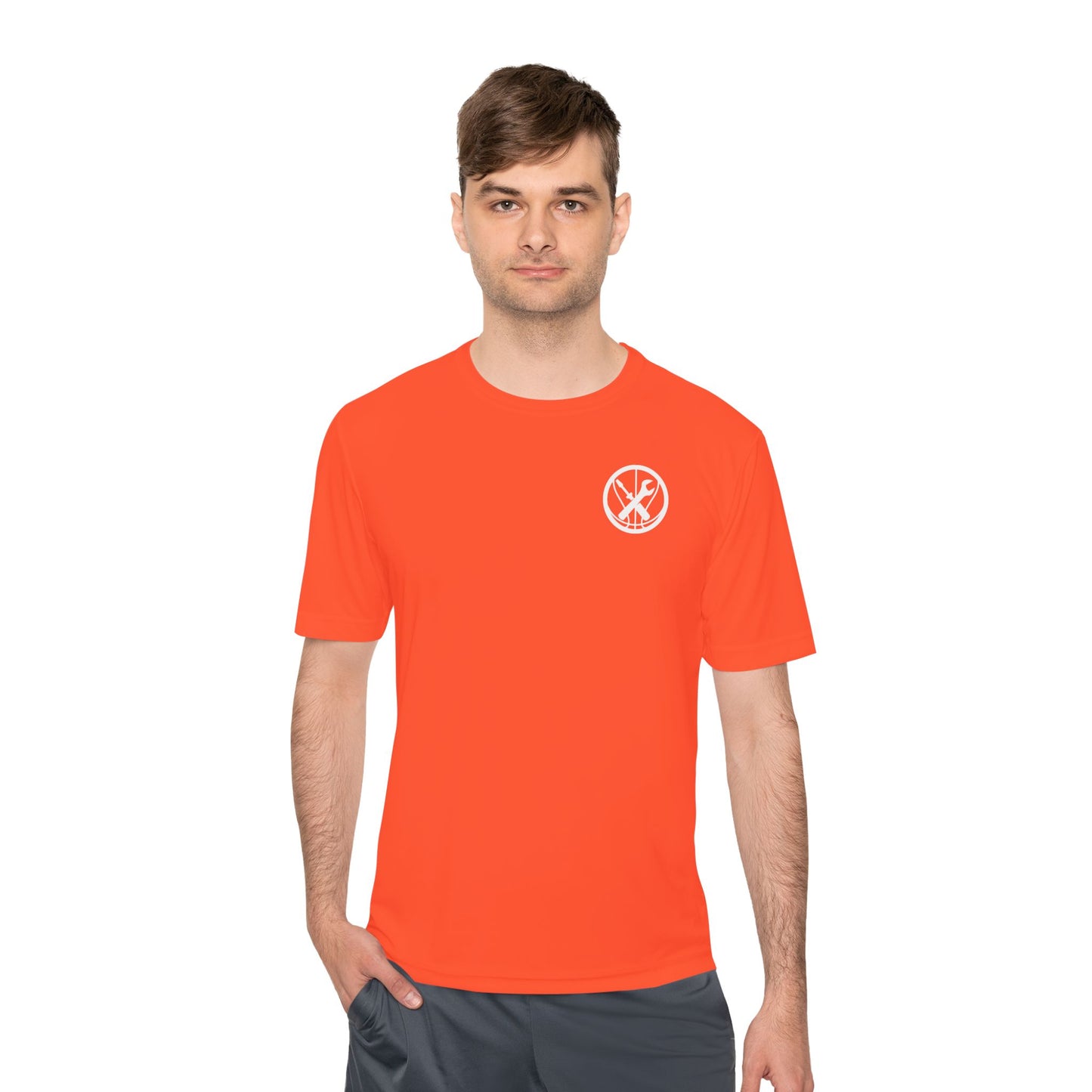 Hoops Mechanic Adult Double Logo Moisture Wicking Tee