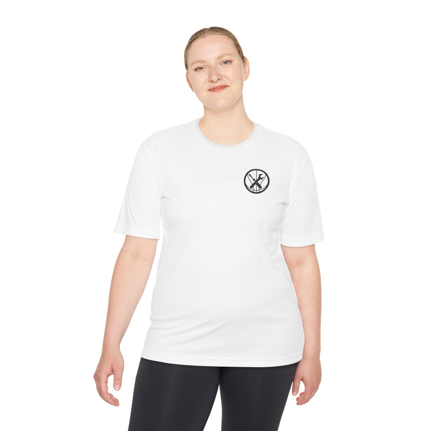 Hoops Mechanic Adult Double Logo Moisture Wicking Tee