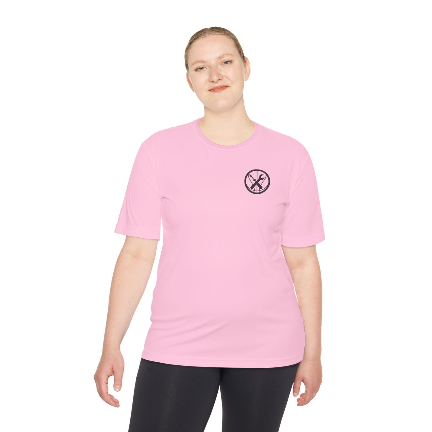 Hoops Mechanic Adult Double Logo Moisture Wicking Tee