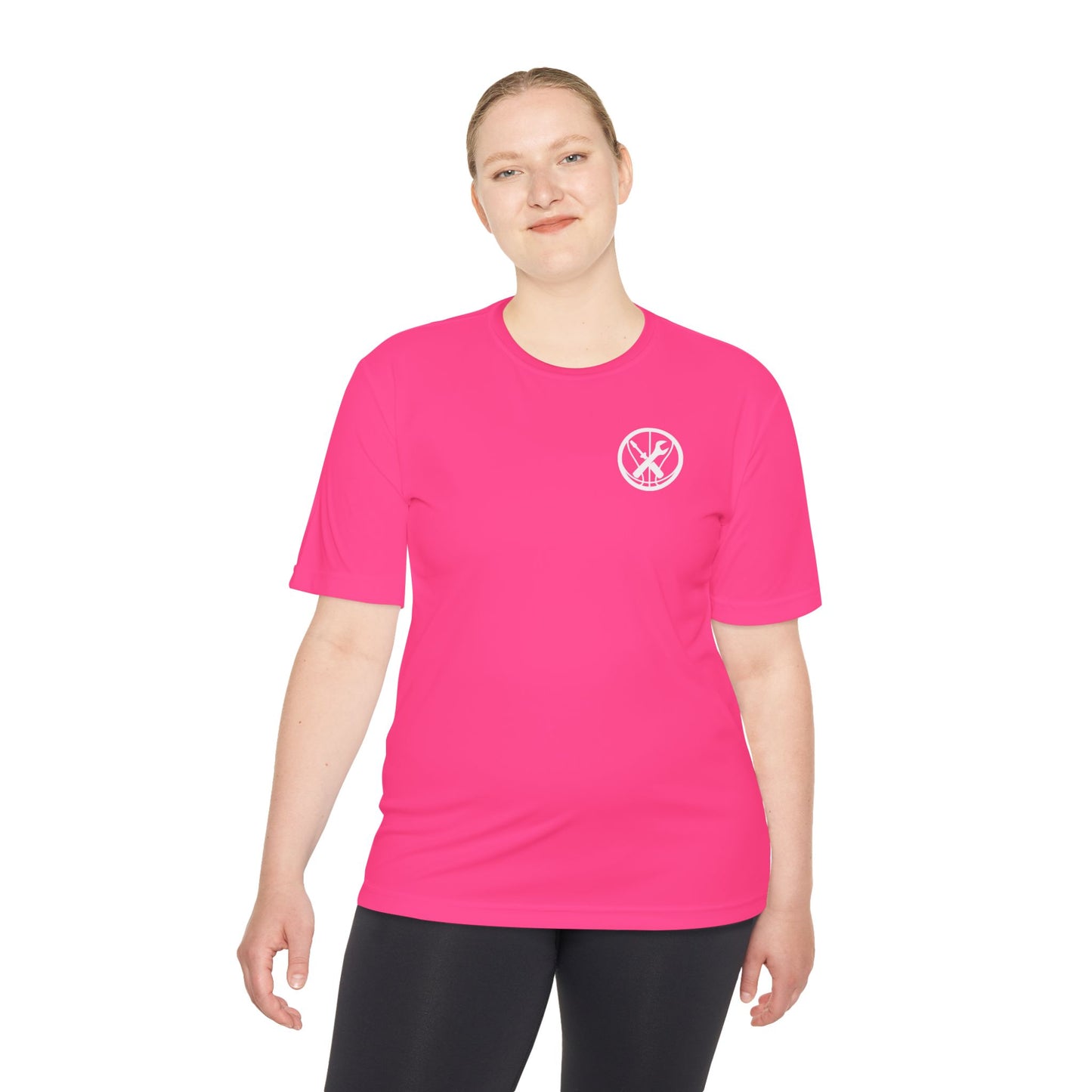 Hoops Mechanic Adult Double Logo Moisture Wicking Tee