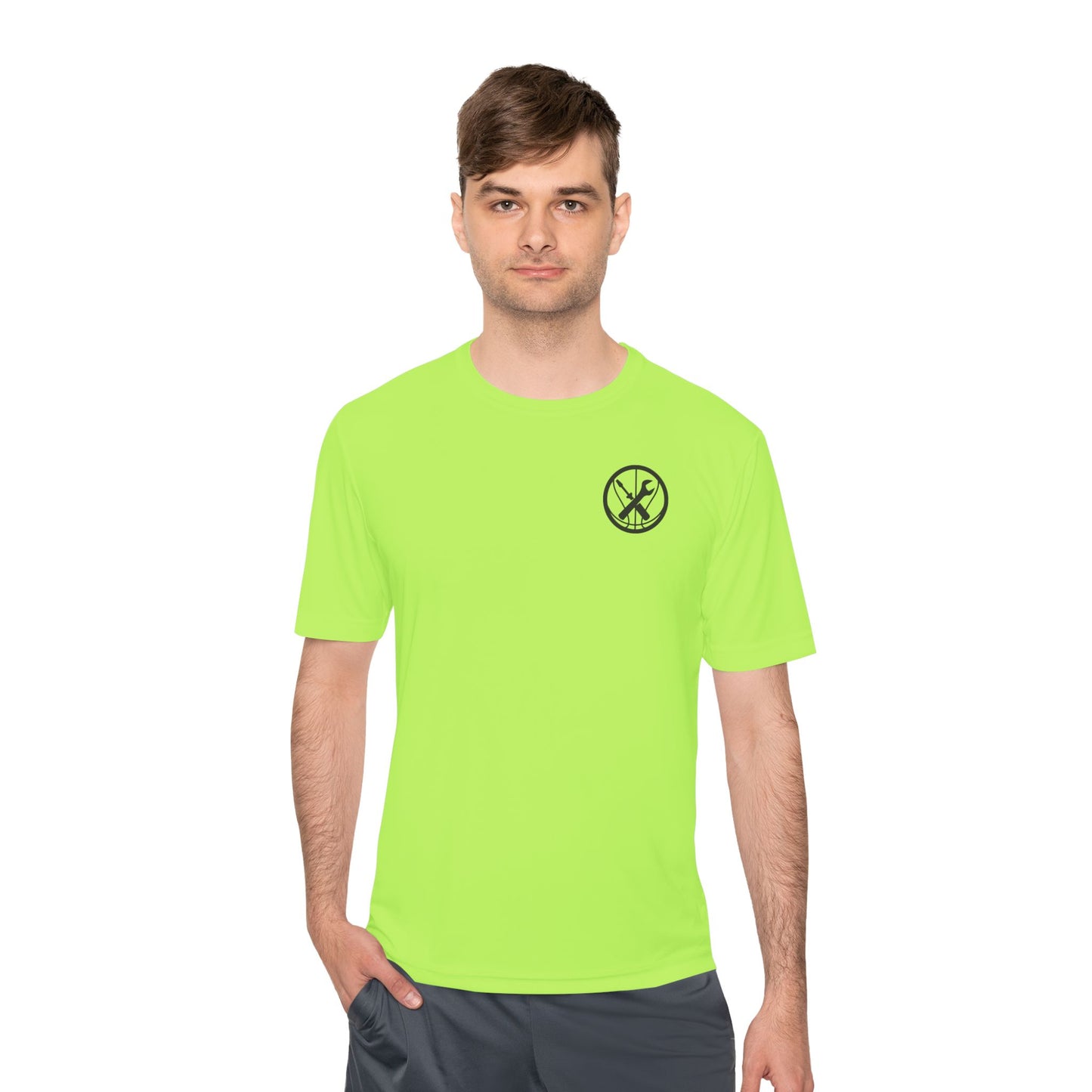 Hoops Mechanic Adult Double Logo Moisture Wicking Tee