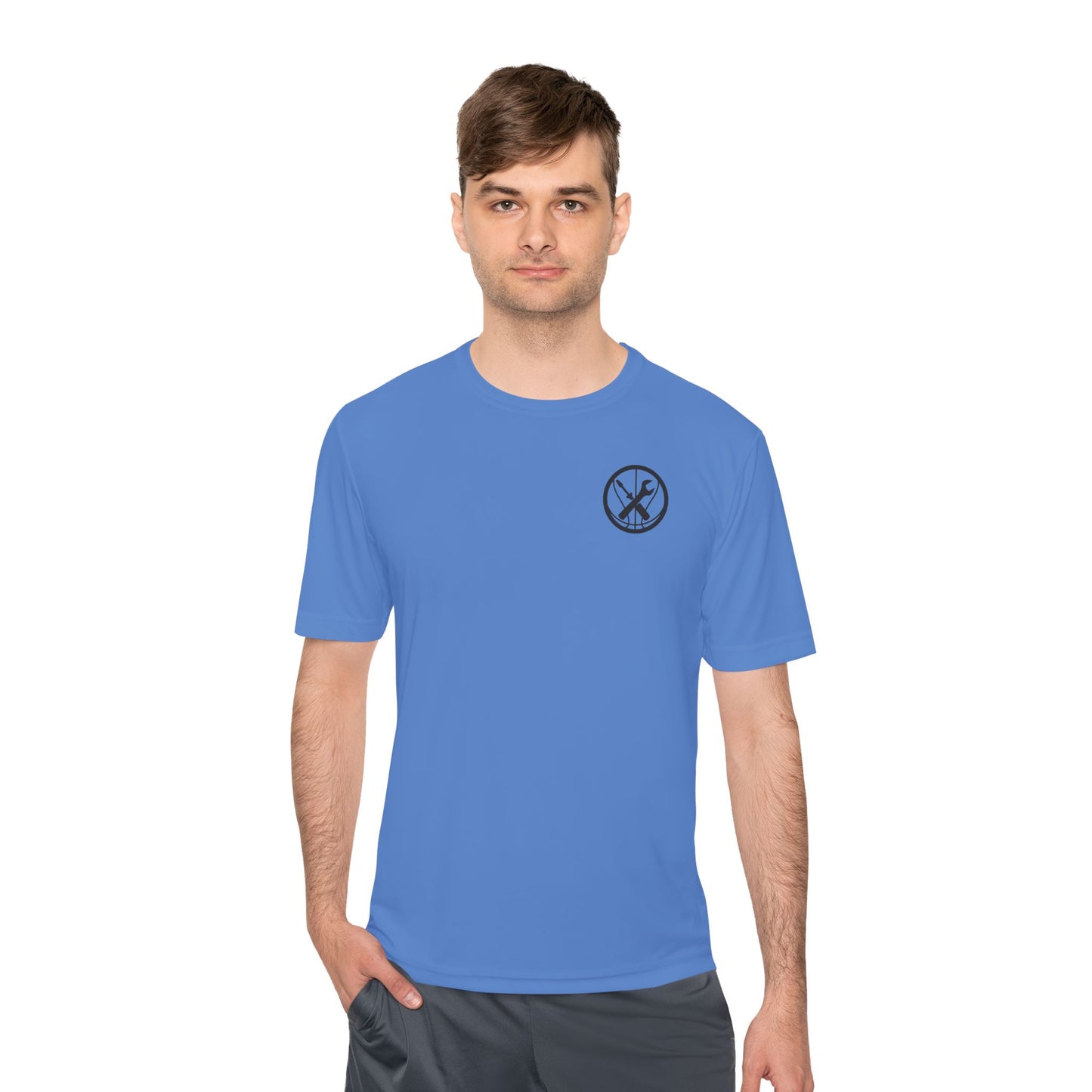 Hoops Mechanic Adult Double Logo Moisture Wicking Tee