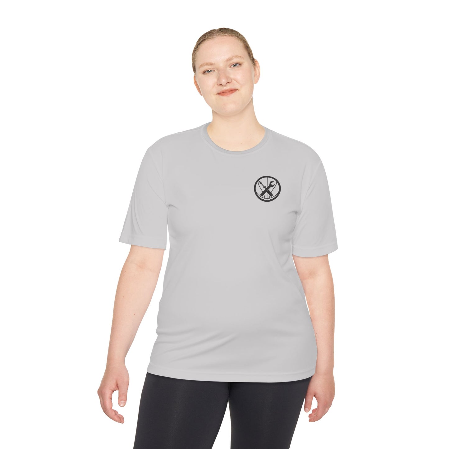 Hoops Mechanic Adult Double Logo Moisture Wicking Tee