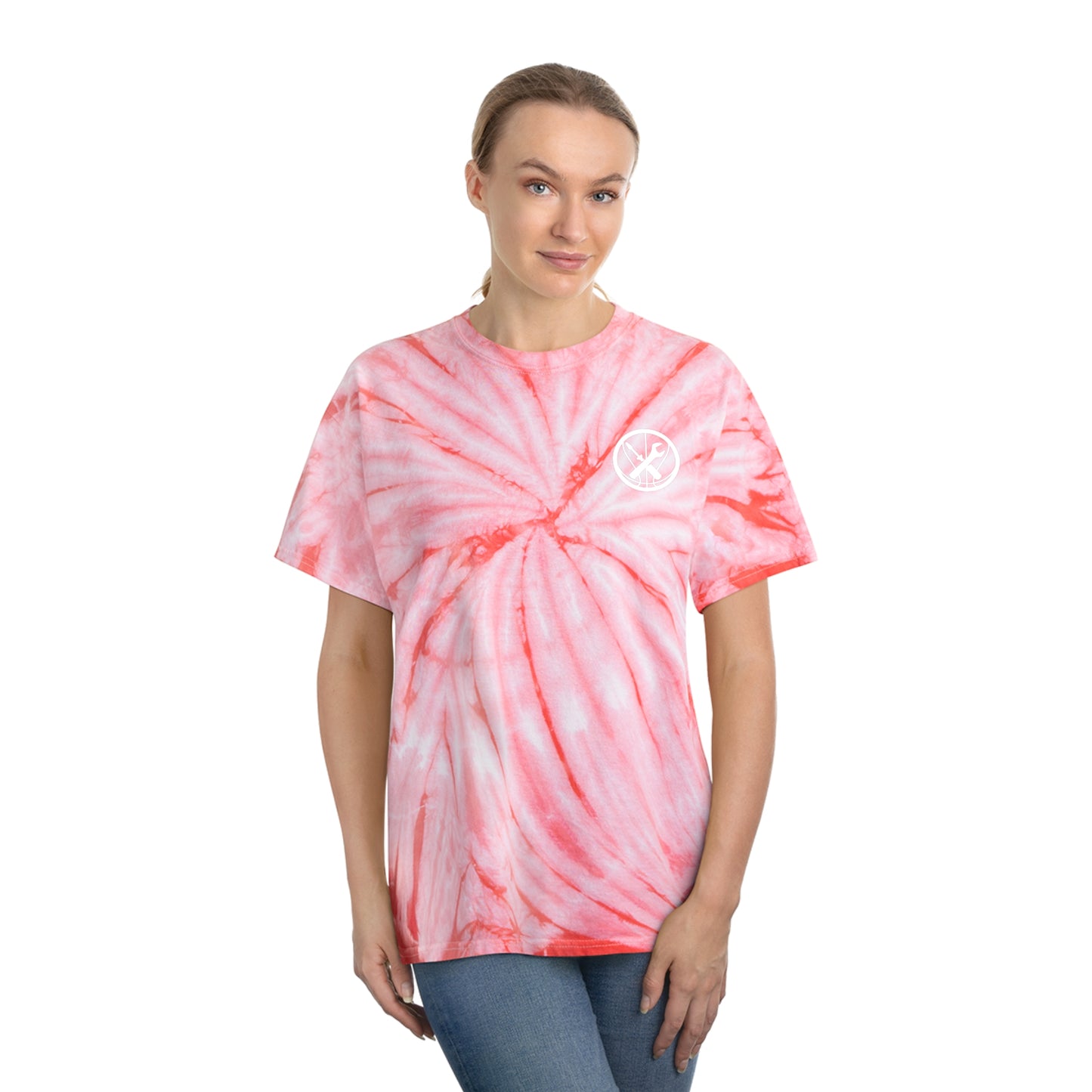 Hoops Mechanic Adult Double Logo Tie-Dye Tee